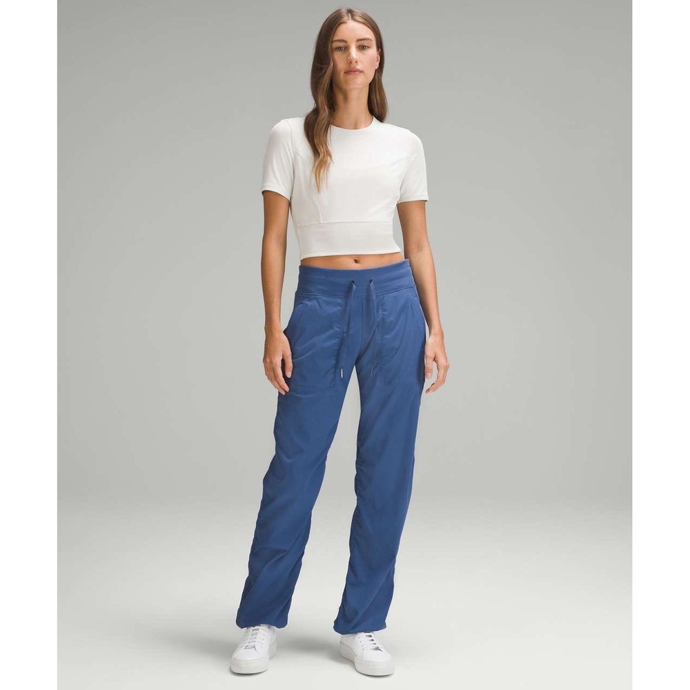 Lululemon Dance Studio Relaxed-Fit Mid-Rise Cargo Pants Blue Size 2